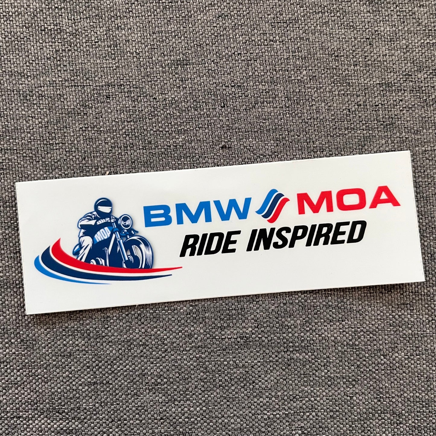 6" Ride Inspired BMW MOA Member Sticker