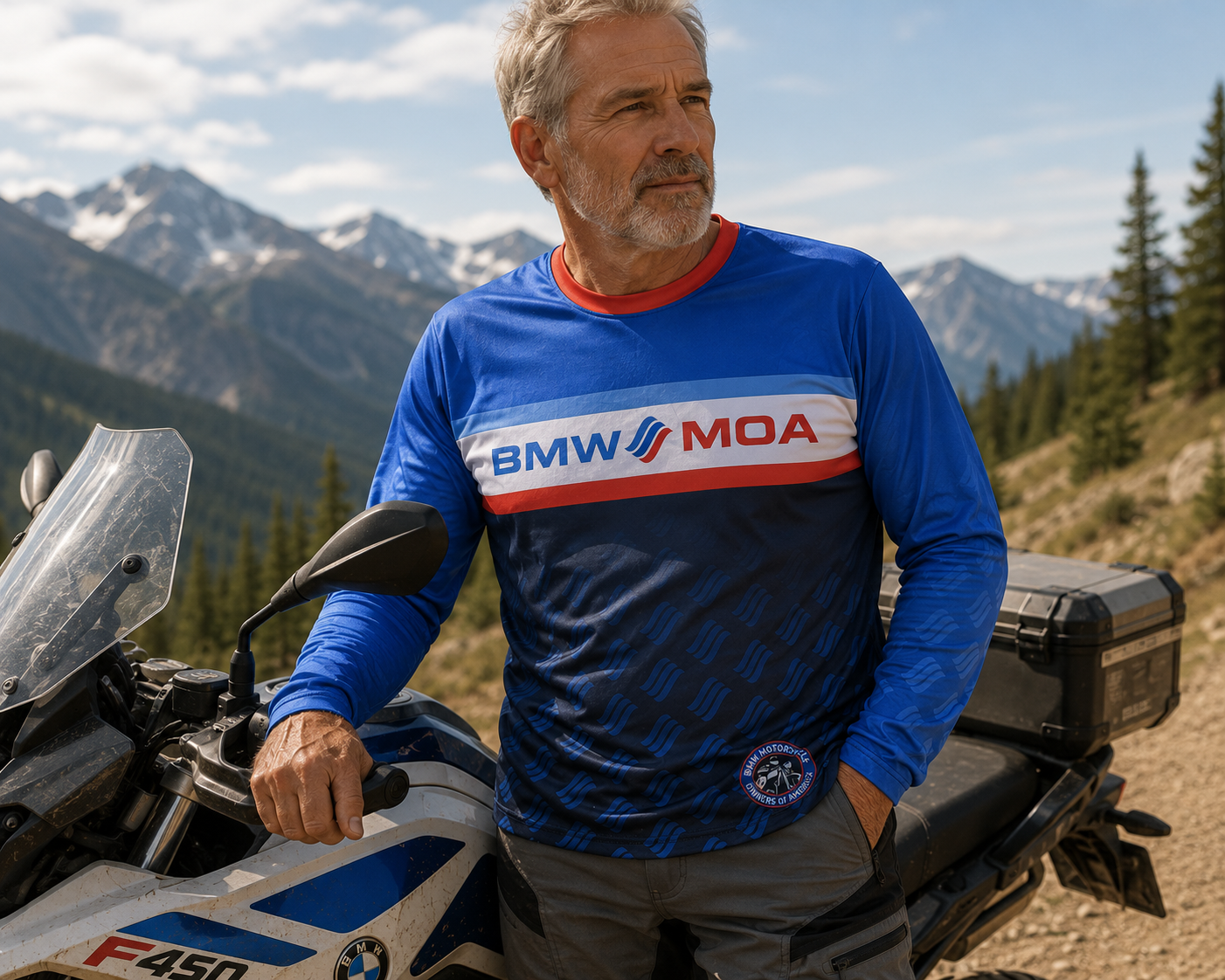 BMW MOA - Unisex - Long Sleeve Moto Jersey Repeater Style 4