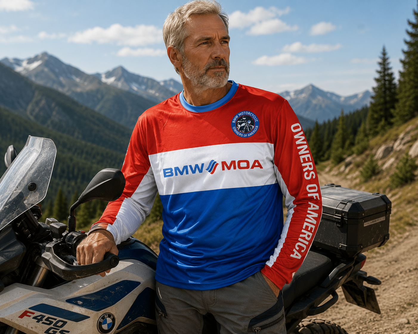 BMW MOA - Unisex - Long Sleeve Moto Jersey Repeater Style 5