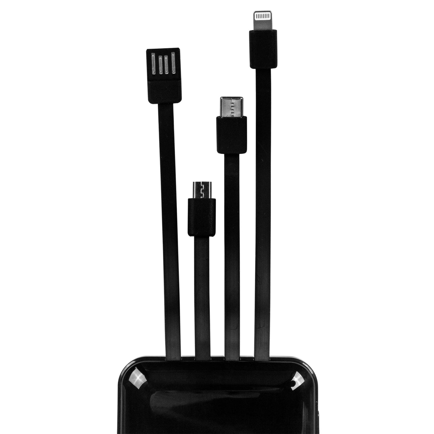 New! BMW MOA - 10000mAh Polymer Power Bank with Build-In Charging Cables - Black
