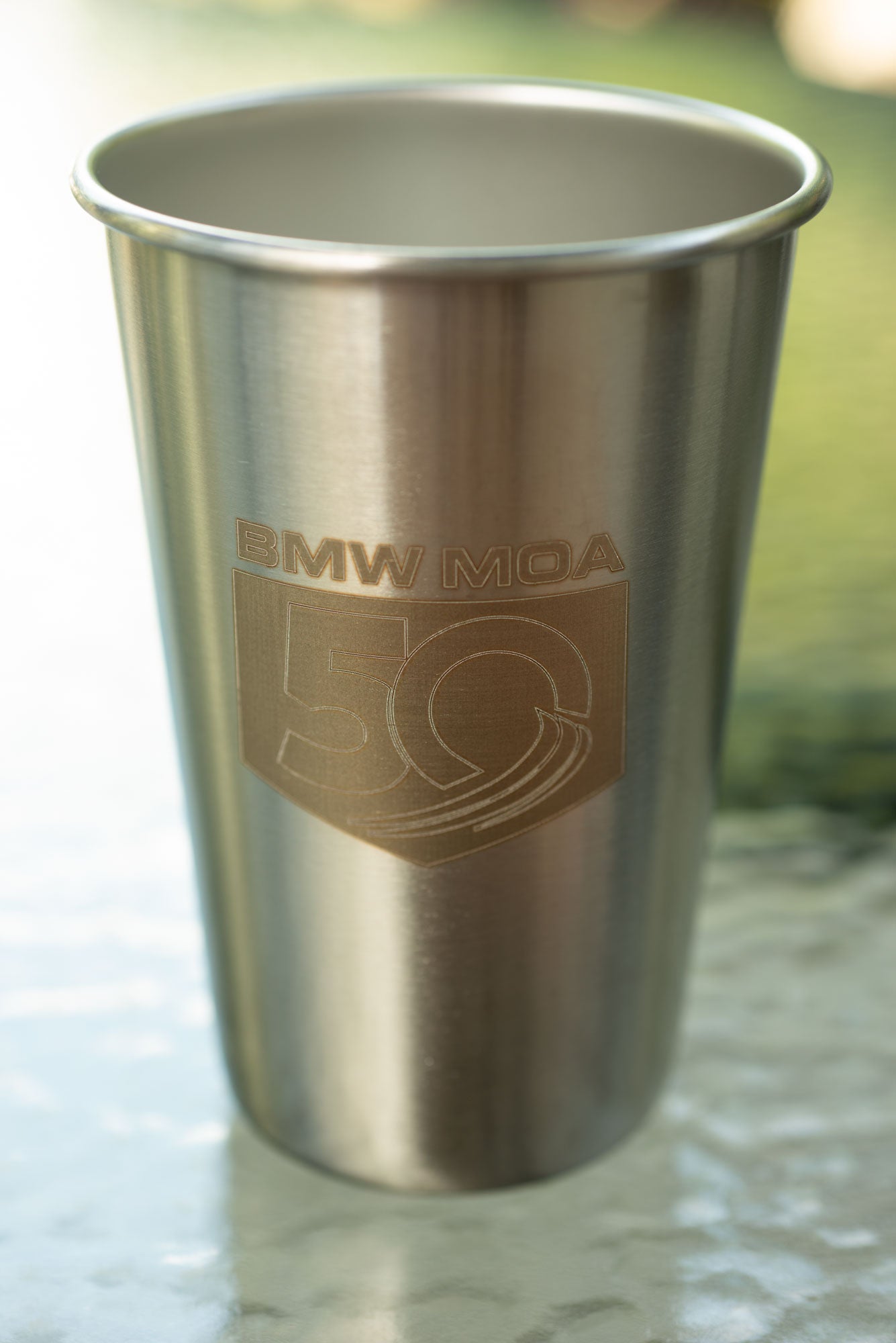 16oz 50th Stainless Steel Pint Cup – BMW Motorcycle Owners of America