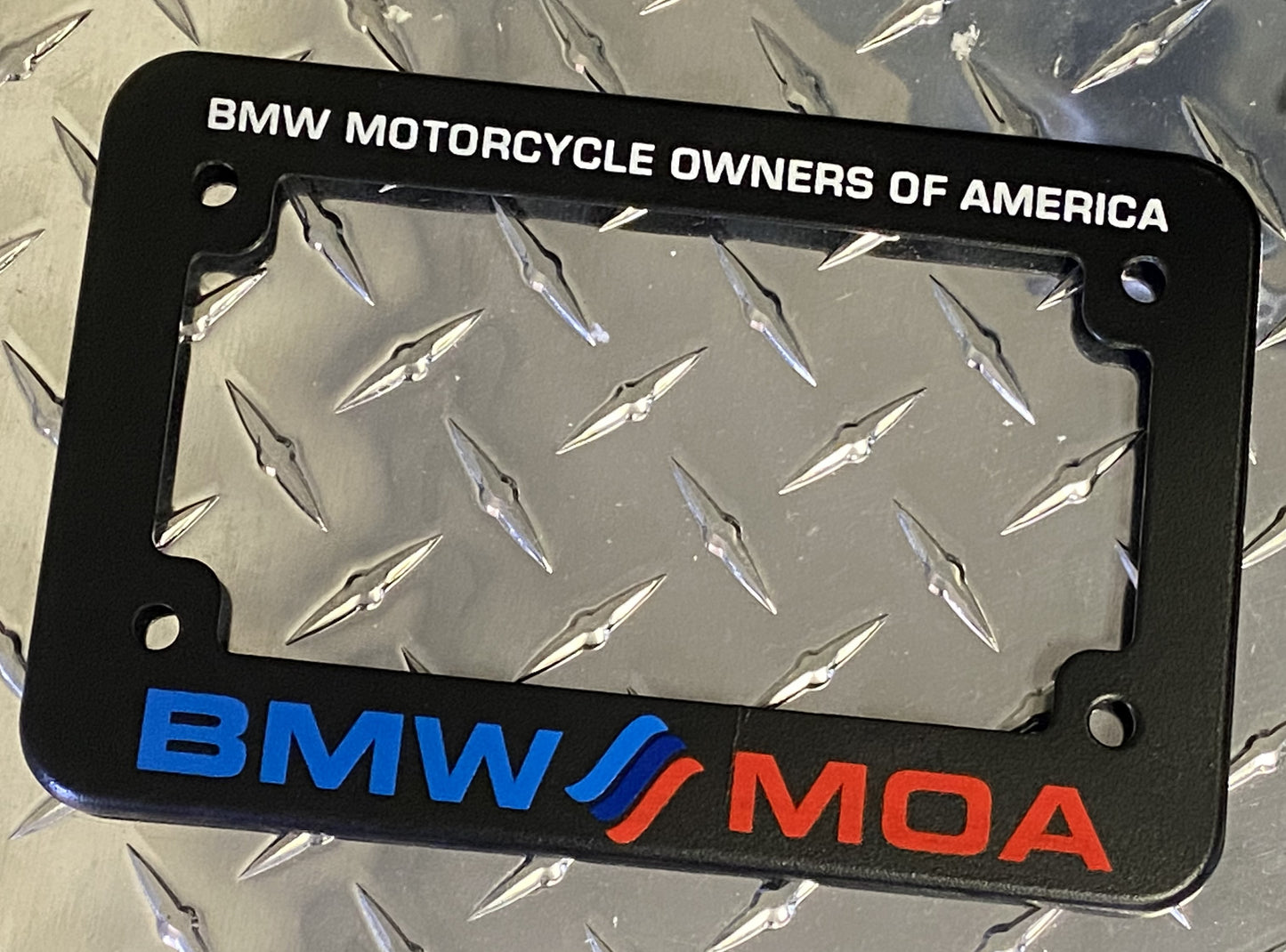 BMW MOA - Black - Motorcycle License Plate Frame