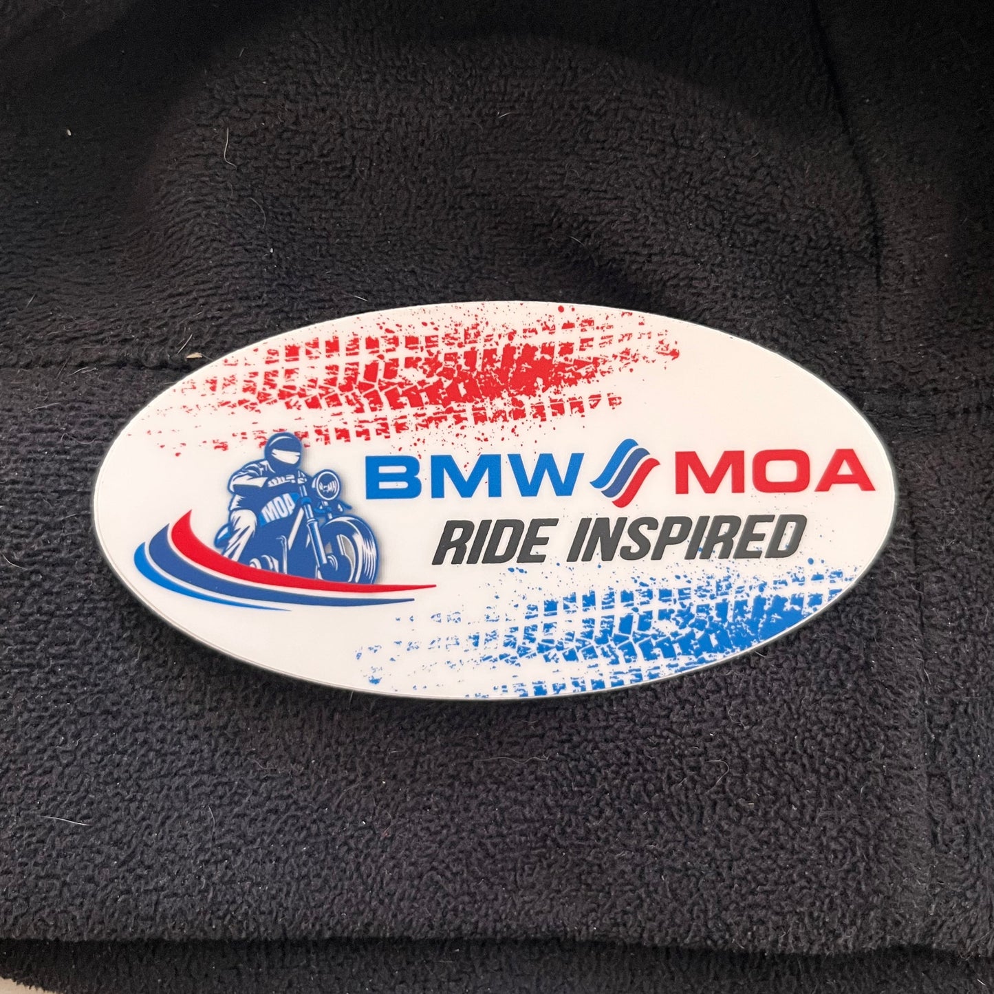 4" Oval Ride Inspired BMW MOA Member Sticker