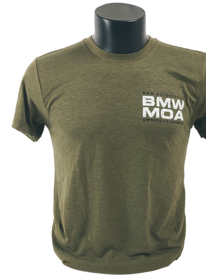 BMW MOA Motorcycle - Military Green -  Men's T-Shirt