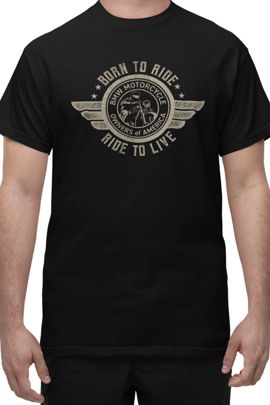 NEW! Born to Ride Ride to Live - Men's - Black