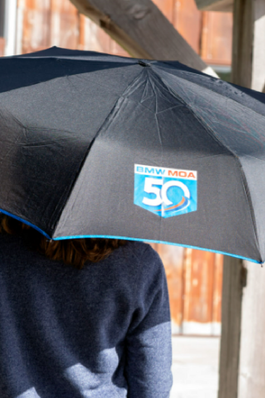 50th Anniversary - Club Umbrella - Black with Blue Trim