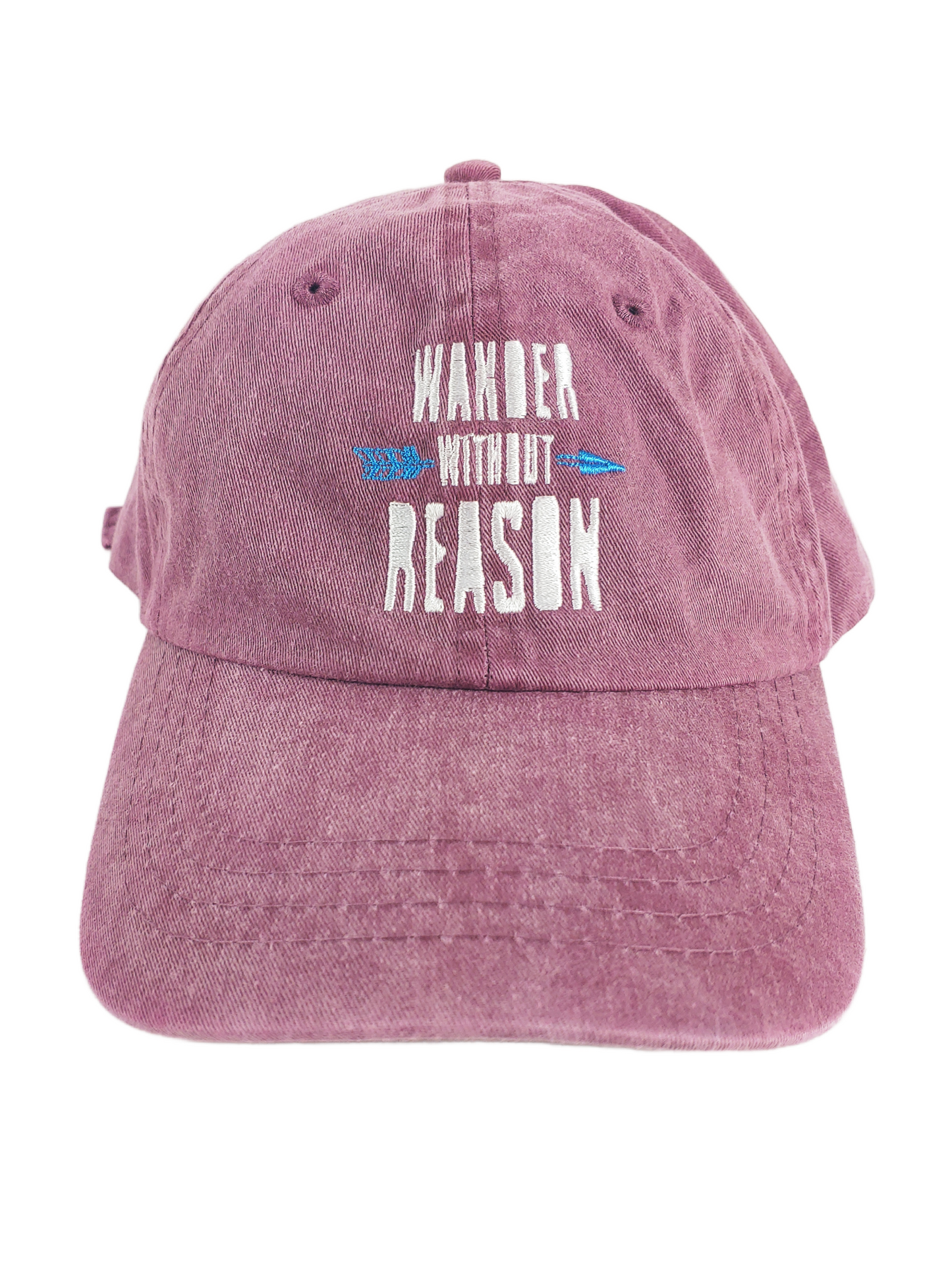 Wander Without Reason  - Unisex - Denim or Rose - Baseball Style Hat
