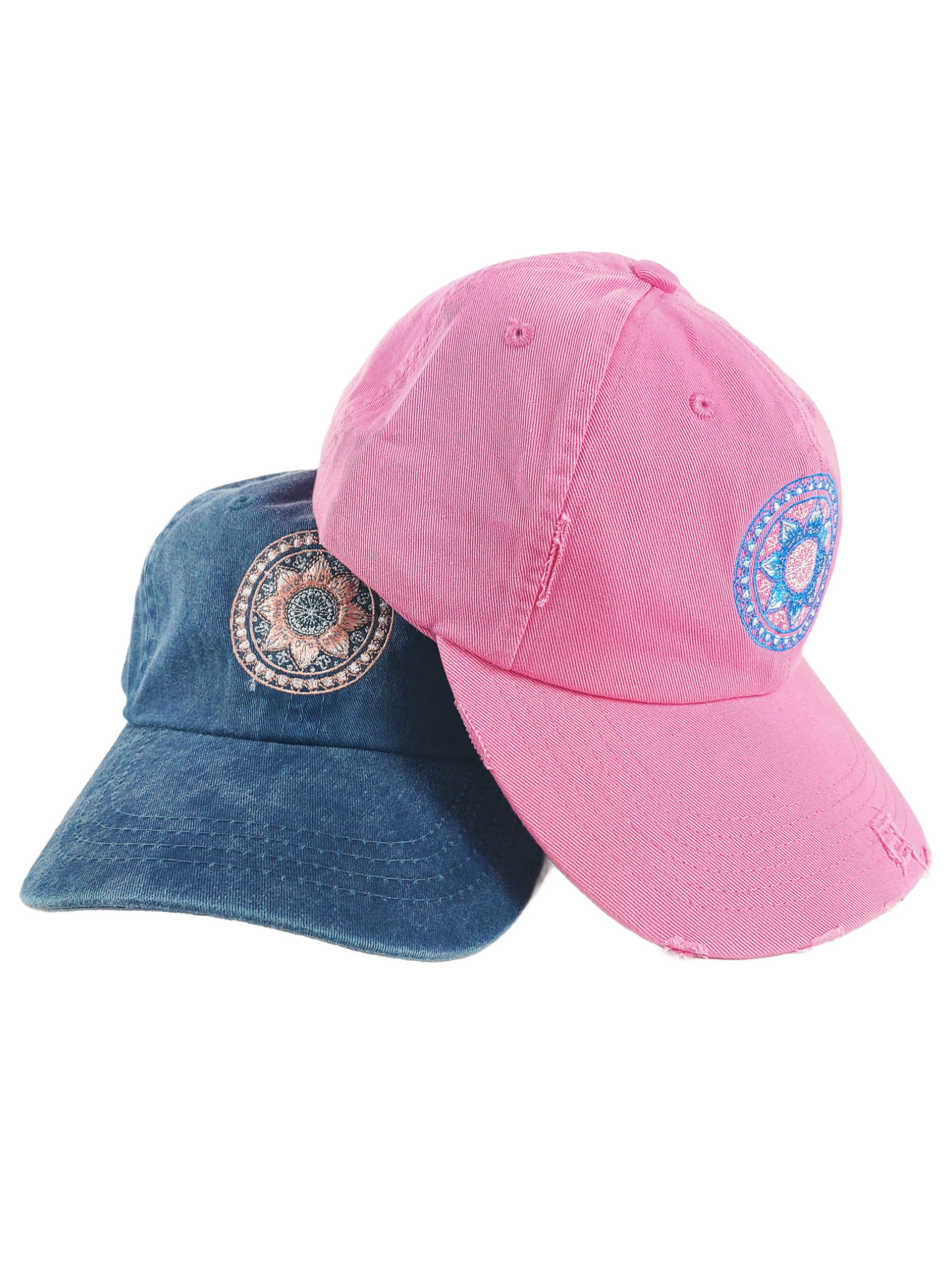 BMW MOA Mandala - Denim or Pink - Women's Baseball Style Hat