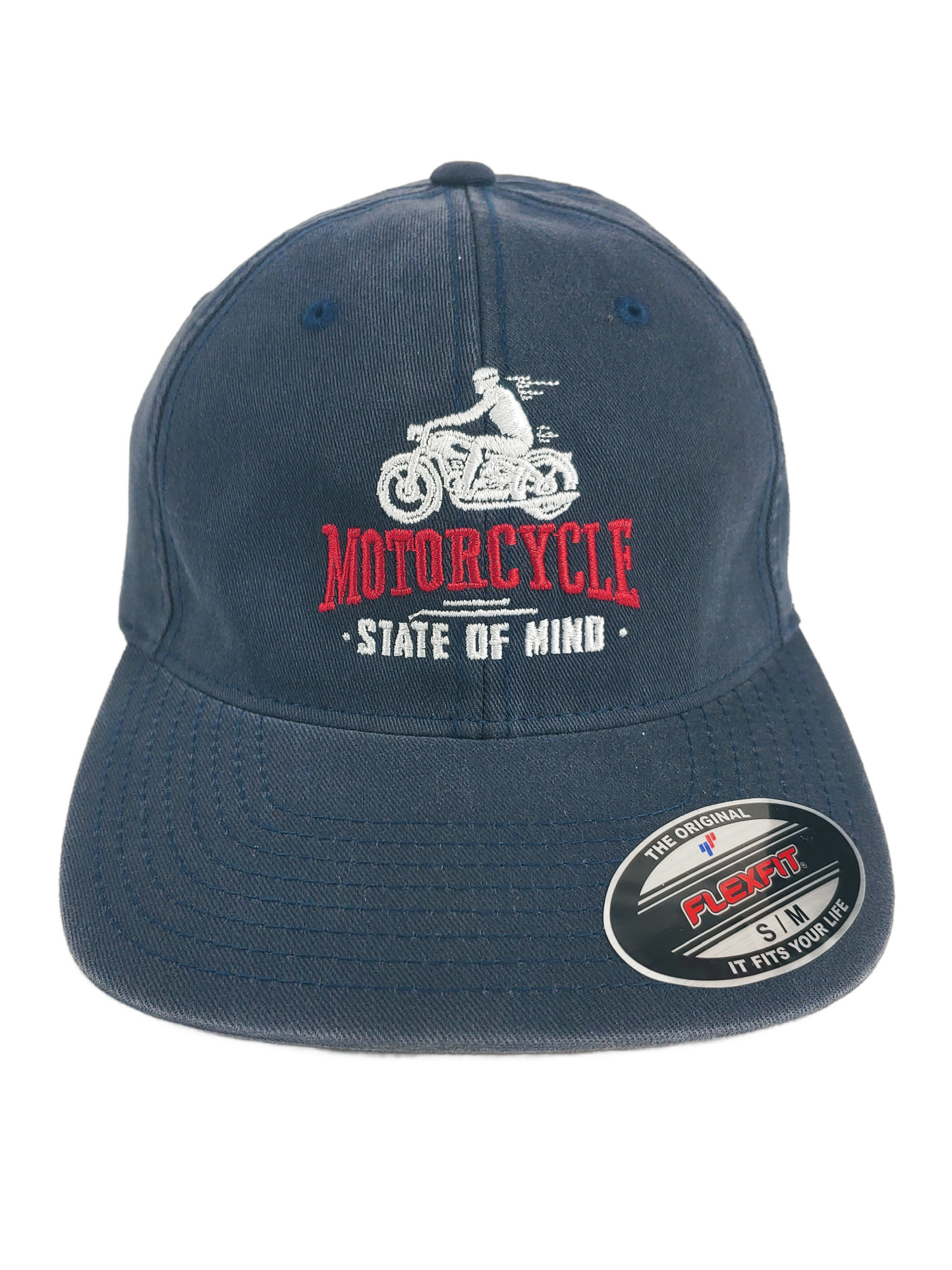 Motorcycle State of Mind - Dark Denim - Flex Fit - Baseball Style Hat