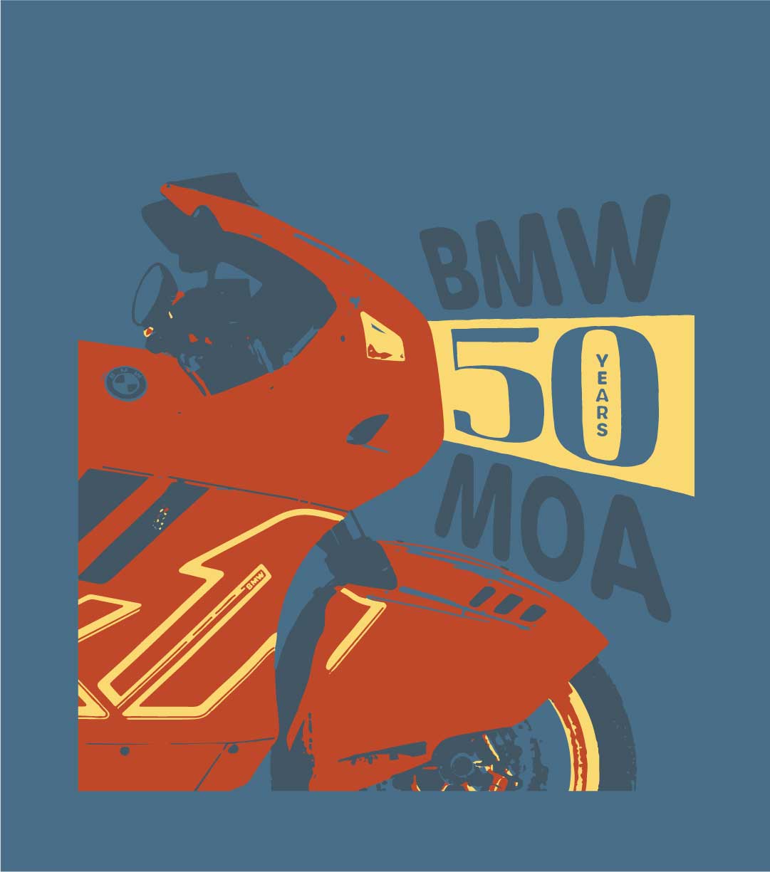 Limited Edition MOA Member #9 - Blue/Orange - Retro Moto