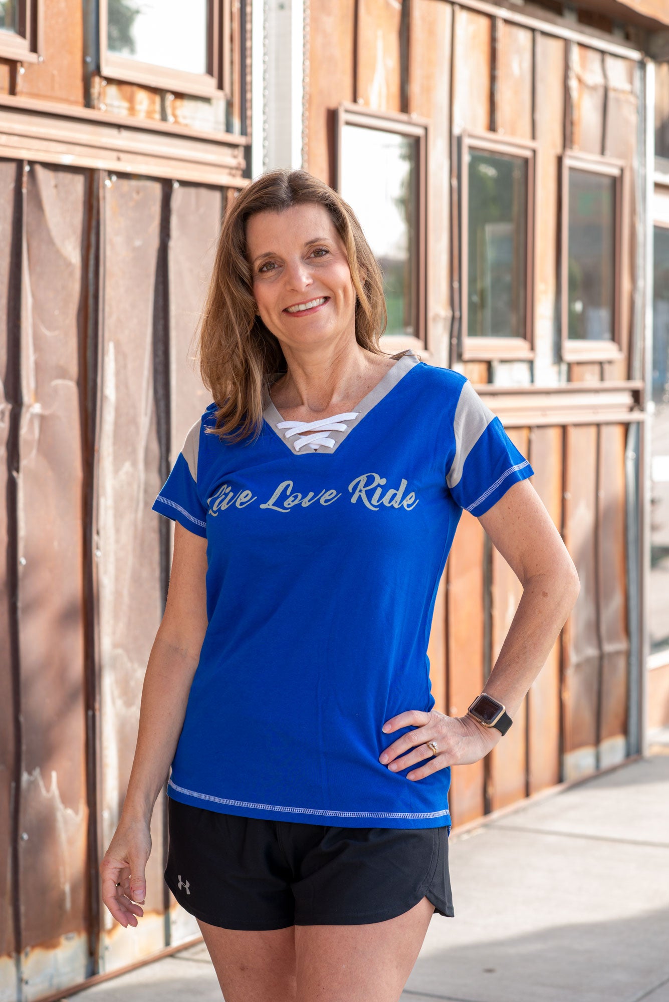 Live Love Ride - Women's Lace-Up Tee - 4 Colors Available