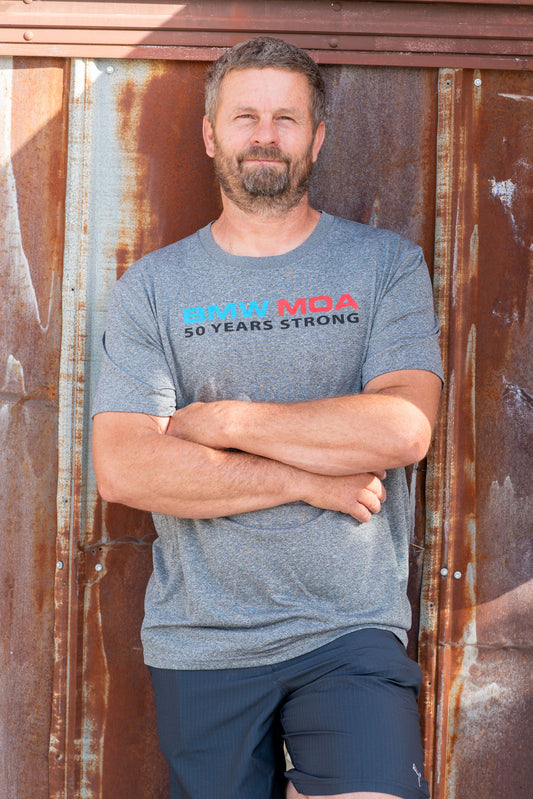 Men's 50 Years Strong - Dry Fit - Oxford Grey - Training Tee