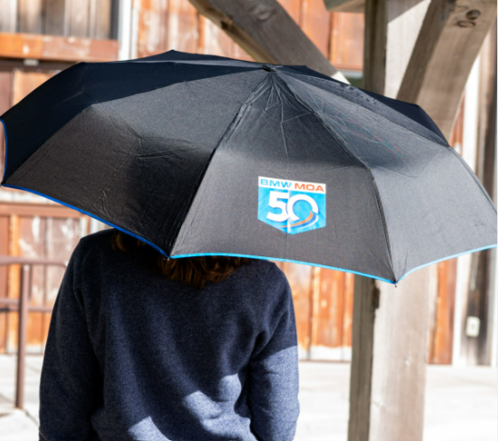 50th Anniversary - Club Umbrella - Black with Blue Trim