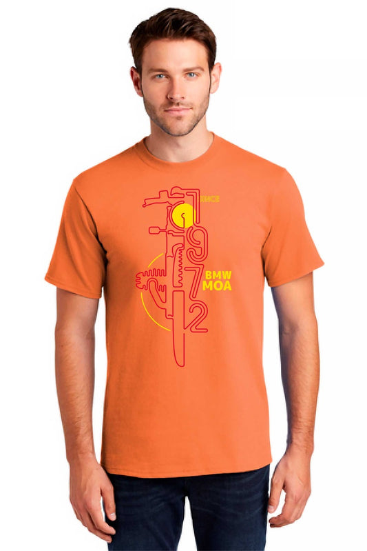 Limited Edition MOA Member Shirt #4 - Orange Mod Moto 1972